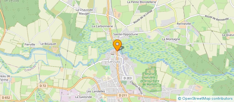 localisation de l'entreprise AUX CISEAUX D'AURELIE  LESSAY