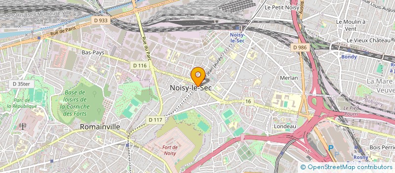 localisation de l'entreprise AUX CISEAUX D'OR à NOISY-LE-SEC