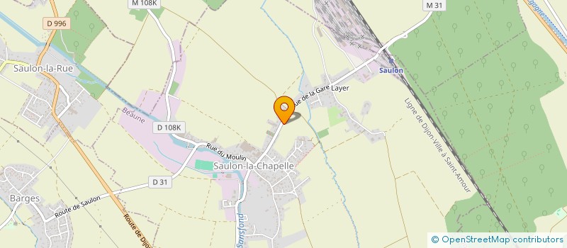 localisation de l'entreprise AUX CISEAUX D'OR  SEURRE