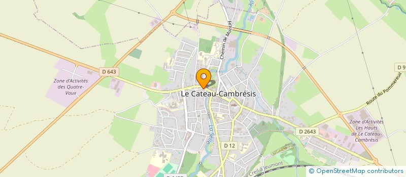 localisation de l'entreprise AUX CISEAUX D'OR  LE CATEAU-CAMBRESIS