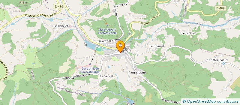 localisation de l'entreprise AUX CISEAUX DES GONES  YZERON