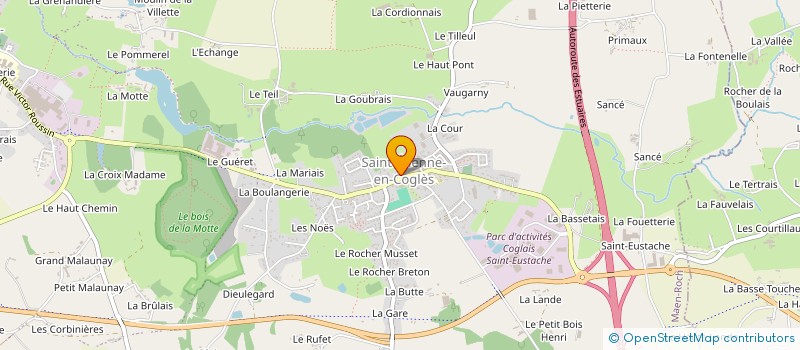 localisation de l'entreprise AUX CISEAUX DORES  MAEN ROCH