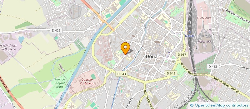 localisation de l'entreprise AUX CLEFS D'ARGENT à DOUAI