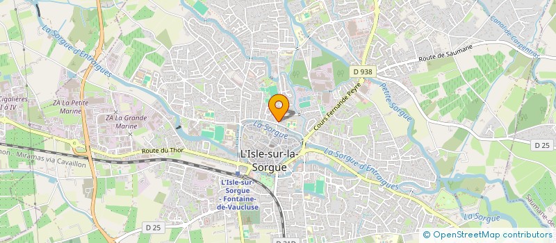 localisation de l'entreprise AUX CLES DE L'ISLE à L'ISLE-SUR-LA-SORGUE