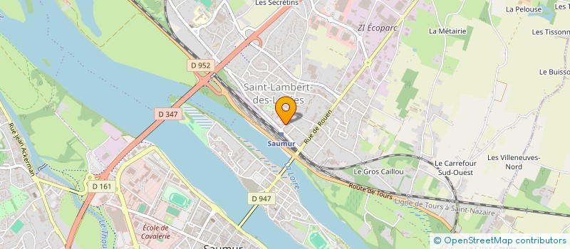 localisation de l'entreprise AUX COCOYES  SAUMUR