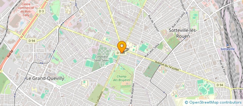 localisation de l'entreprise AUX COINS DES BRUYERES  SOTTEVILLE-LES-ROUEN