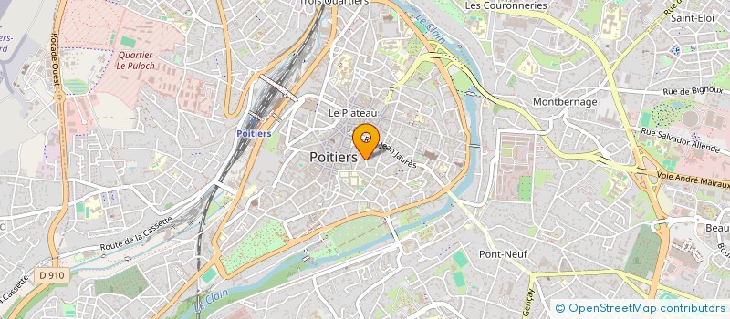 localisation de l'entreprise AUX COLONNES à POITIERS