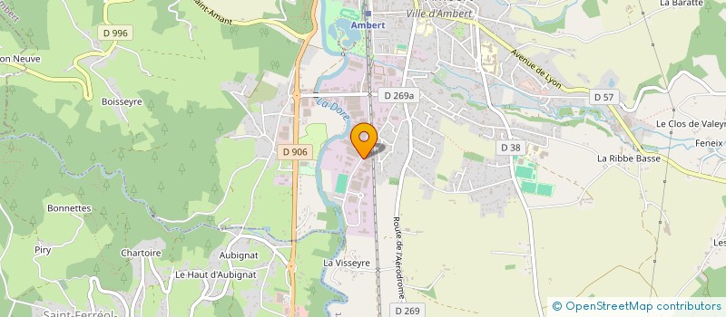 localisation de l'entreprise AUX COMBUSTIBLES ECOLOGIQUES D AUVERGNE à AMBERT