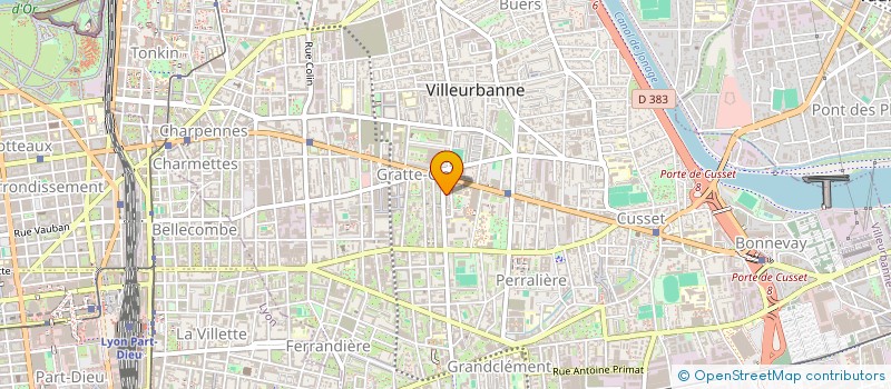 localisation de l'entreprise AUX COMPAGNONS  VILLEURBANNE