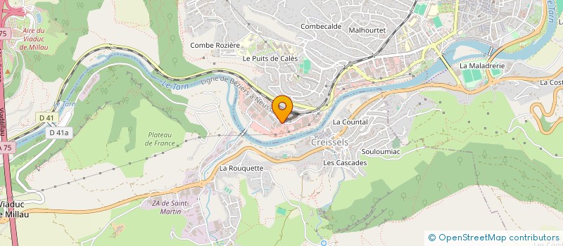 localisation de l'entreprise AUX COMPAGNONS SARL à MILLAU
