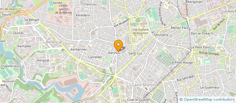 localisation de l'entreprise AUX COPAINS D'ABORD à BREST
