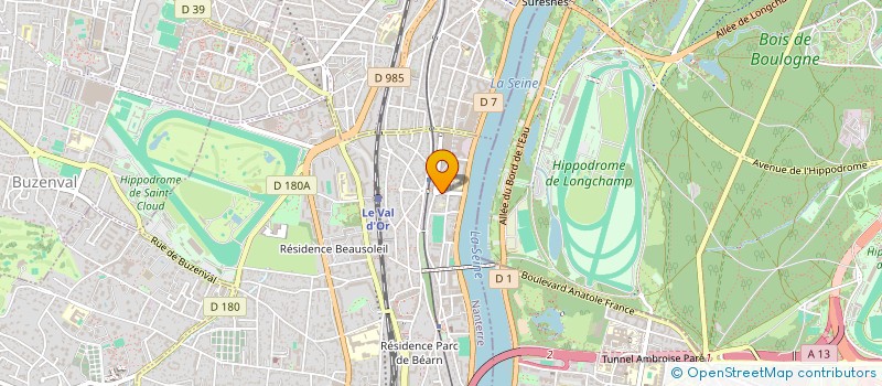 localisation de l'entreprise AUX COTEAUX à SAINT-CLOUD