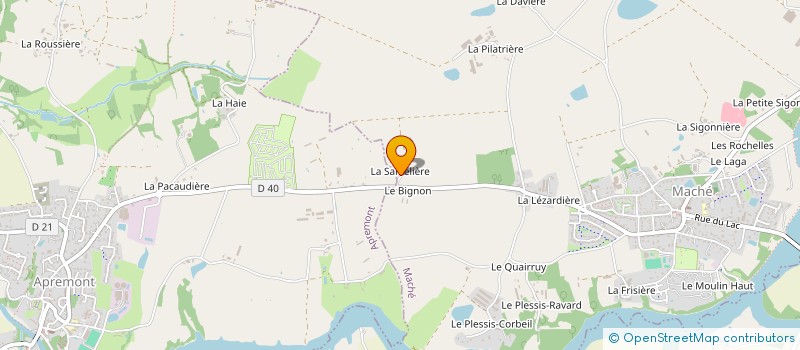 localisation de l'entreprise AUX COULEURS D'ANTAN 85 à MACHE