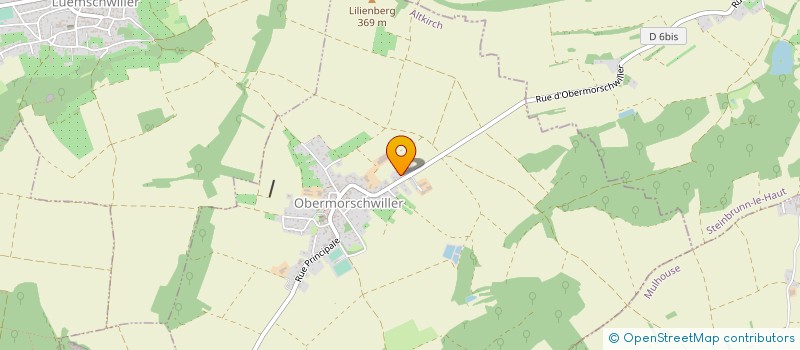 localisation de l'entreprise AUX COULEURS D'AUJOURD'HUI  OBERMORSCHWILLER