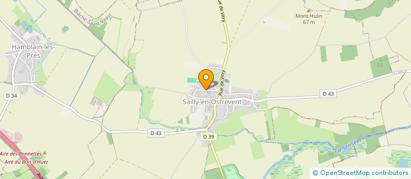 localisation de l'entreprise AUX COULEURS D'EMILIE  ECOURT-SAINT-QUENTIN