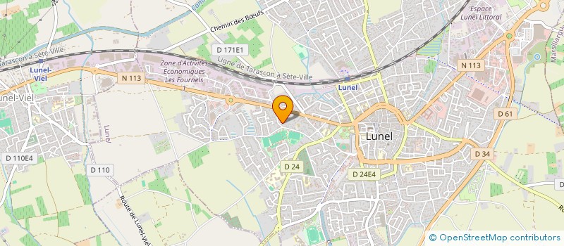 localisation de l'entreprise AUX COULEURS DE L ENFANCE à LUNEL