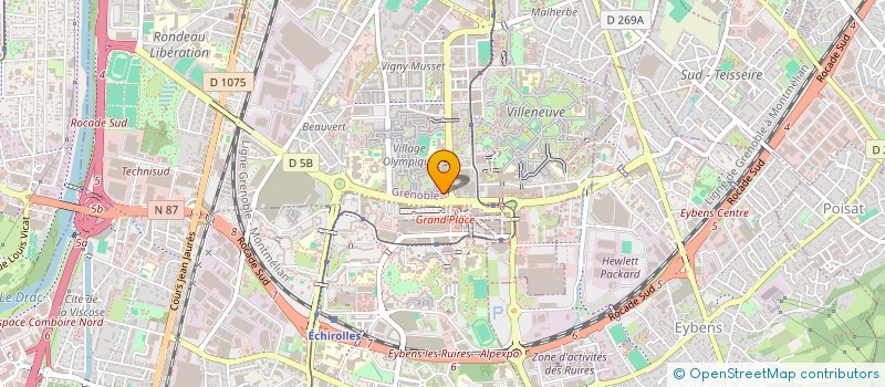 localisation de l'entreprise AUX COULEURS DE LA CREATION à GRENOBLE