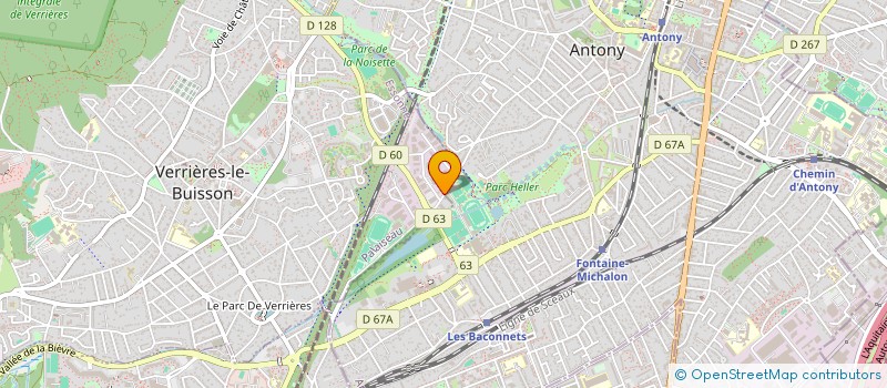 localisation de l'entreprise AUX COULEURS DES JARDINS à VERRIERES-LE-BUISSON