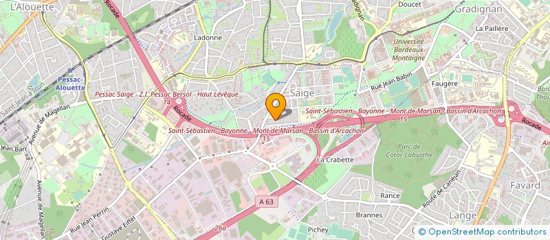 localisation de l'entreprise AUX COULEURS DU DEBA à PESSAC