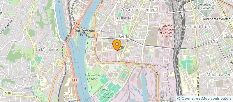 localisation de l'entreprise AUX COULEURS DU MONDE  LYON