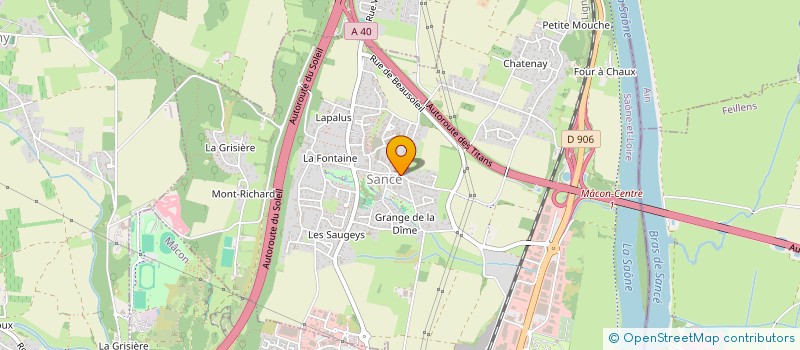 localisation de l'entreprise AUX COULEURS DU TEMPS  SANCE