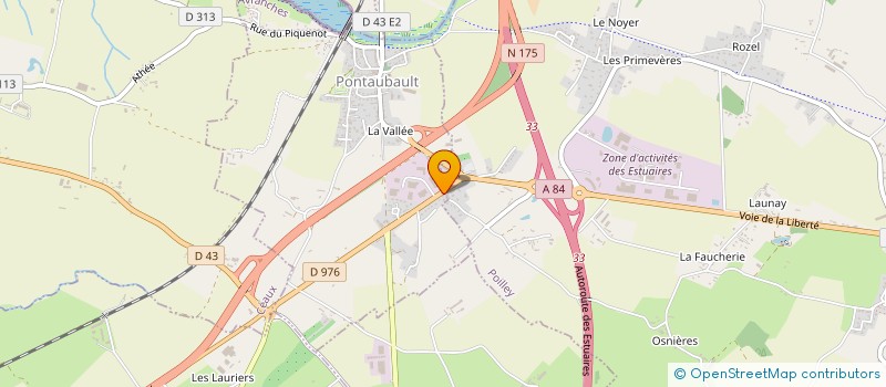 localisation de l'entreprise AUX COULEURS DU V  PONTAUBAULT