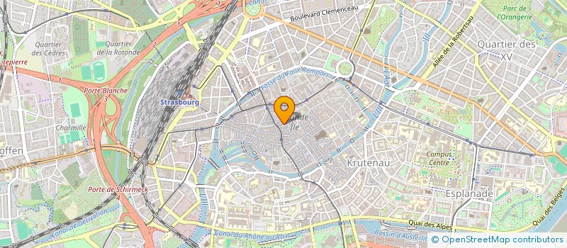 localisation de l'entreprise AUX COURS DES HALLES à STRASBOURG