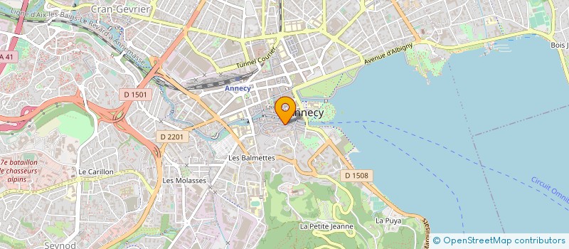 localisation de l'entreprise AUX CREPERIES BRETONNES-LA BOLEE à ANNECY