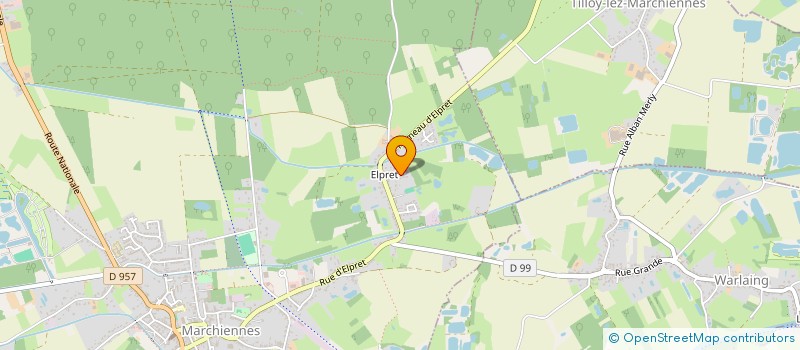 localisation de l'entreprise AUX CROISES D'ELPRET  MARCHIENNES