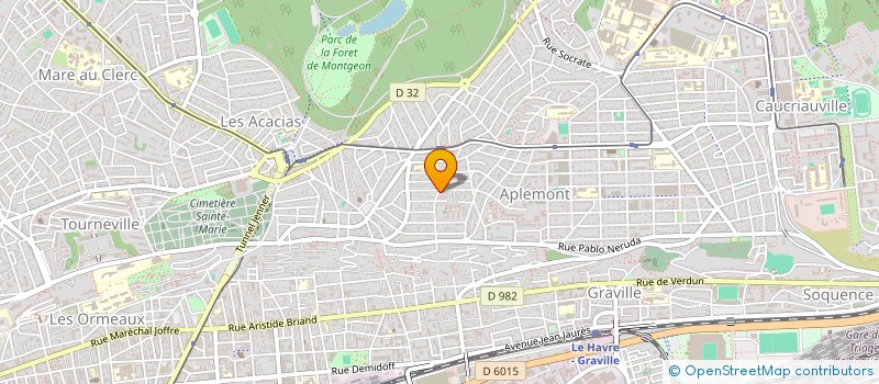 localisation de l'entreprise AUX CROISSANTS FAMEUX à LE HAVRE