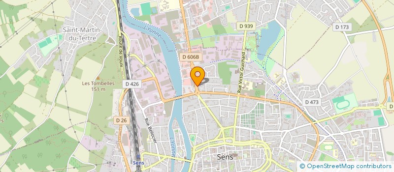 localisation de l'entreprise AUX CYCLAMENS à SENS