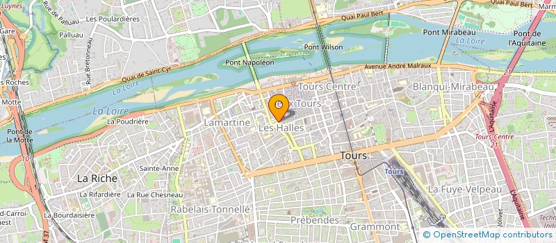 localisation de l'entreprise AUX DEGUSTATIONS ACCORDEES  TOURS