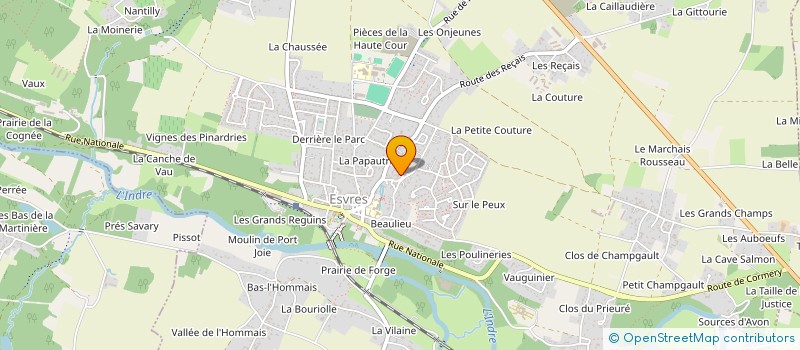 localisation de l'entreprise AUX DELICES  ESVRES