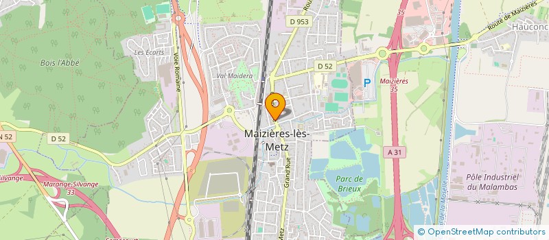 localisation de l'entreprise AUX DELICES à MAIZIERES-LES-METZ