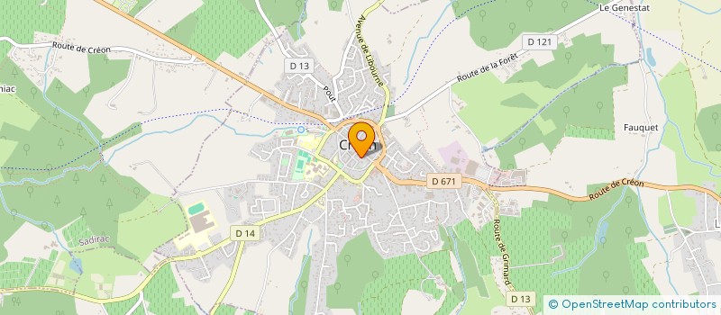 localisation de l'entreprise AUX DELICES  CREON