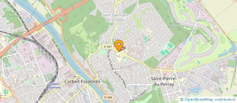 localisation de l'entreprise AUX DELICES  SAINT-GERMAIN-LES-CORBEIL