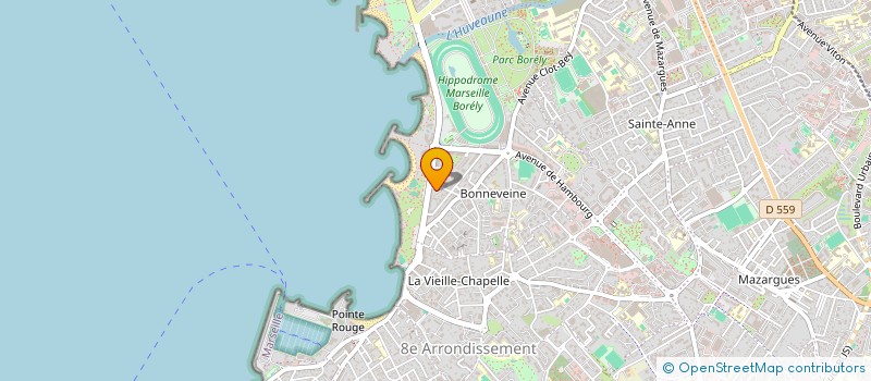 localisation de l'entreprise AUX DELICES  MARSEILLE 8