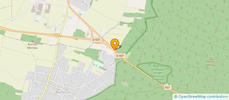 localisation de l'entreprise AUX DELICES à BARBIZON