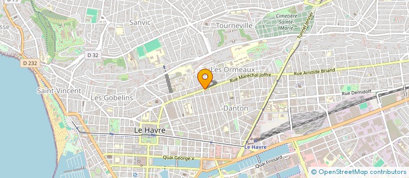 localisation de l'entreprise AUX DELICES à LE HAVRE