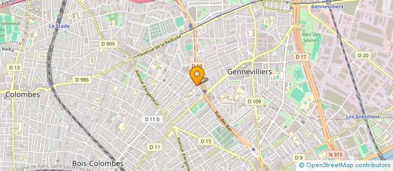 localisation de l'entreprise AUX DELICES à ASNIERES-SUR-SEINE