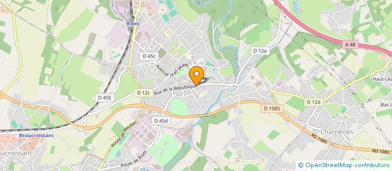 localisation de l'entreprise AUX DELICES  RIVES