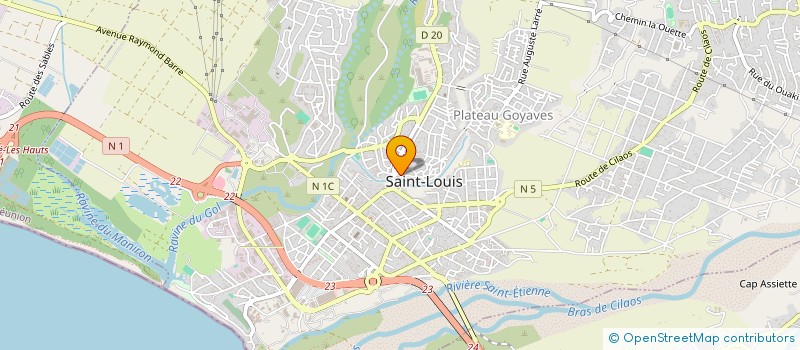 localisation de l'entreprise AUX DELICES CROQUANTS à SAINT-LOUIS