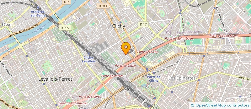 localisation de l'entreprise AUX DELICES D'ADAM à CLICHY