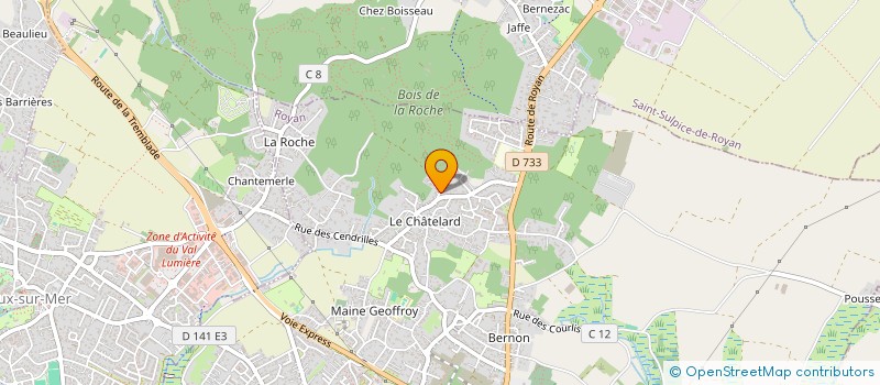 localisation de l'entreprise AUX DELICES D'ANGELY  ROYAN