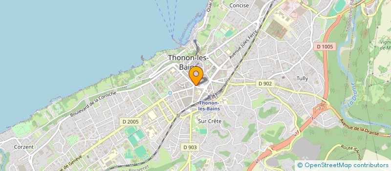 localisation de l'entreprise AUX DELICES D'ASIE à THONON-LES-BAINS