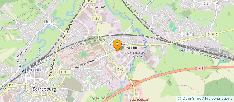 localisation de l'entreprise AUX DELICES D'ASIE  SARREBOURG