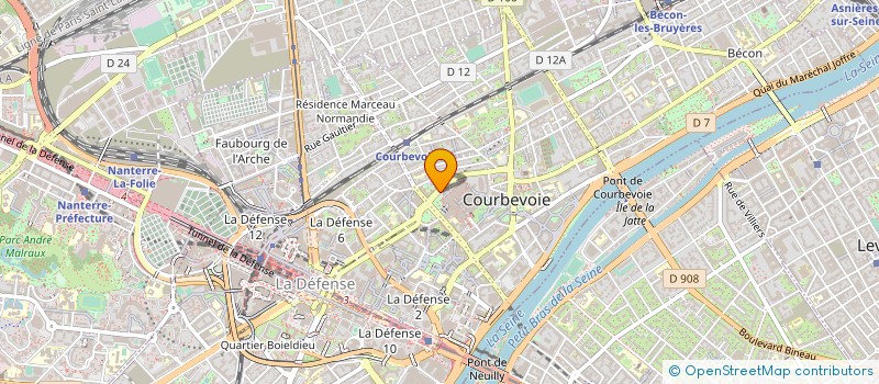 localisation de l'entreprise AUX DELICES D ASIE à COURBEVOIE