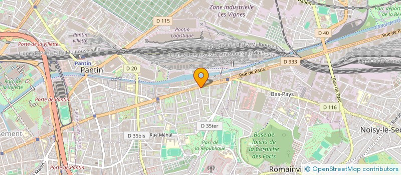 localisation de l'entreprise AUX DELICES D'ASMA à PANTIN