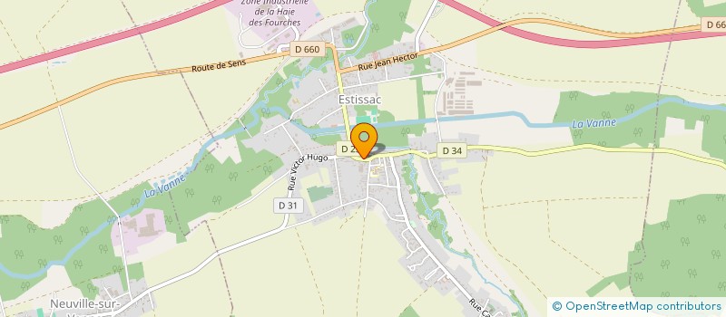 localisation de l'entreprise AUX DELICES D'AURELIEN à ESTISSAC