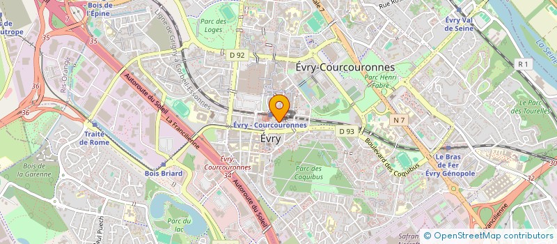 localisation de l'entreprise AUX DELICES D'EVRY à EVRY-COURCOURONNES